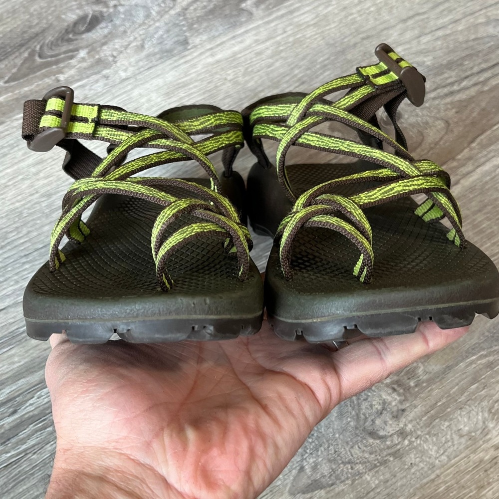 Chaco ZX/2 Hiking Sandals Green Brown Vibram Soles Womens 7 - Picture 3 of 7